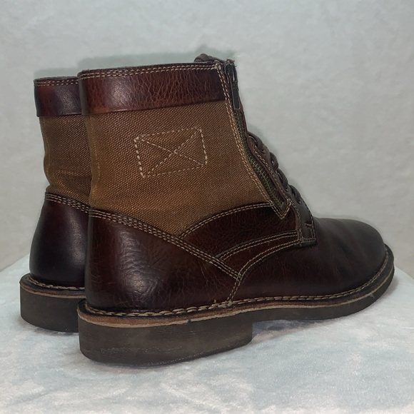 Clarks Medway Leather/Canvas men’s size 9.5 - Picture 4 of 7